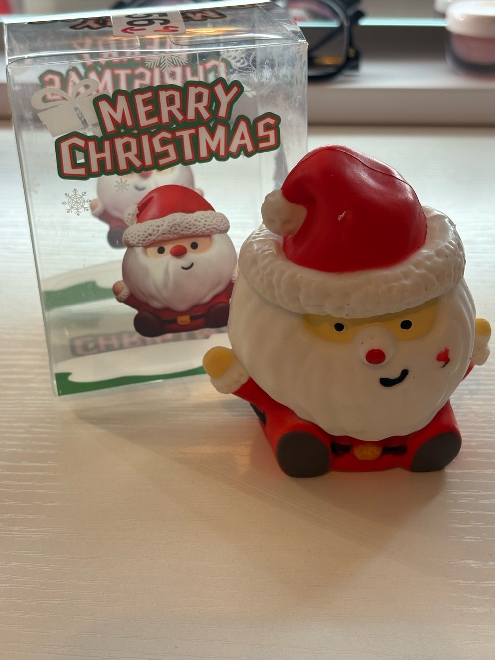 Festive Red Santa Figurine - Holiday Home Decor